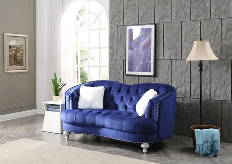 Glory Furniture Jewel G750-L Loveseat , BLUE Home Elegance USA