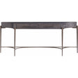 Oslo Console Table Onyx Finish Mid-Century Accent | Universal
