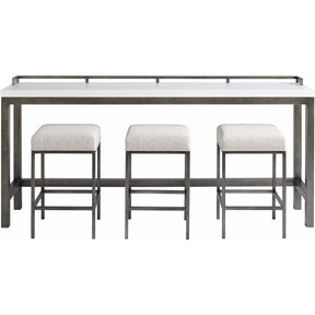 Essence Console Table with Stools Meringue Finish Accent | Universal