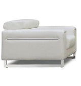 J&M Furniture - Soho Chair In White Leather - 17655111-C-W