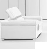 J&M Furniture - Soho Chair In White Leather - 17655111-C-W