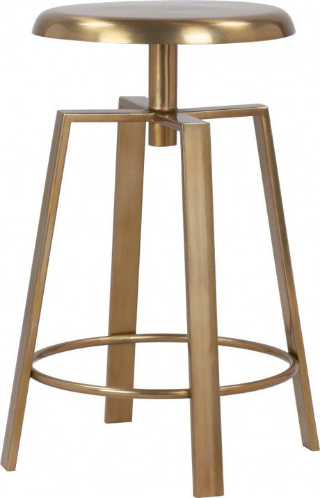 Meridian Furniture - Lang Bar | Counter Stool Set Of 2 In Gold - 936Gold