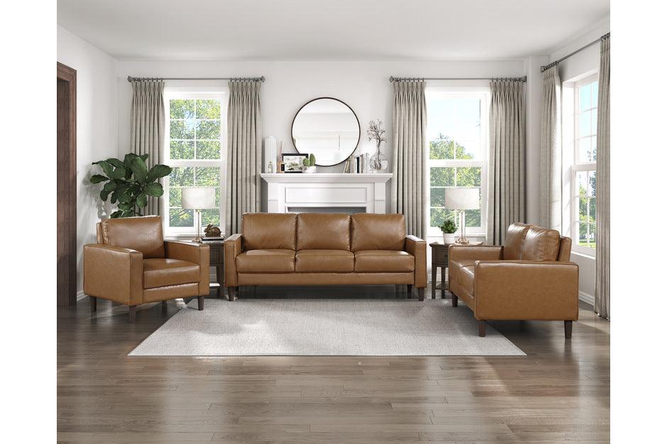 Homelegance - Malcolm 3 Piece Piece Living Room Set In Brown - 9203Brw-3-2-1
