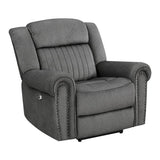 Brennen 2 Piece Power Reclining Sofa Set In Charcoal 9204Cc*2Pw | Homelegance | Home Elegance USA