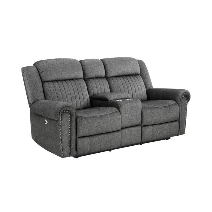 Brennen 3 Piece Living Room Power Reclining Set In Charcoal 9204Cc*3Pw | Homelegance | Home Elegance USA