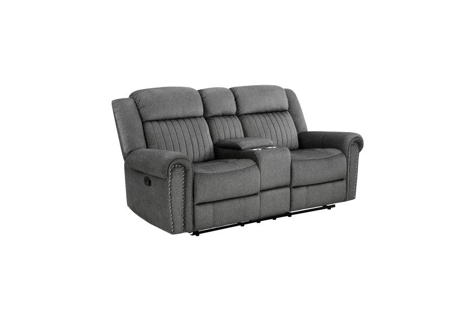 Brennen 2 - Piece Sofa Set In Charcoal 9204Cc*2 | Homelegance | Home Elegance USA