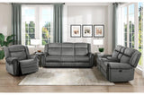 Brennen 3 - Piece Living Room Set In Charcoal 9204Cc*3 | Homelegance | Home Elegance USA