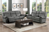 Brennen 2 Piece Power Reclining Sofa Set In Charcoal 9204Cc*2Pw | Homelegance | Home Elegance USA