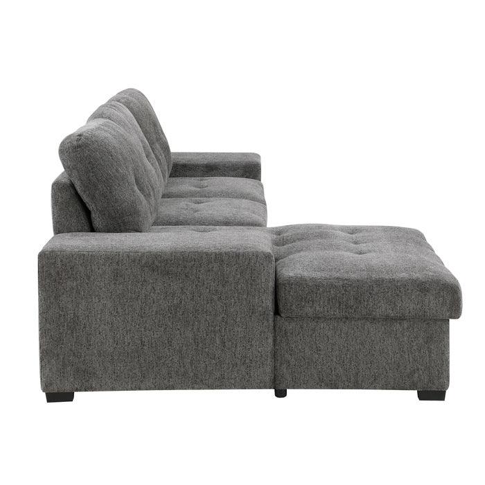 Dadeville 2 - Piece Sectional With Pull - Out Bed, Stools And Left Chaise With Hidden Storage | Home Elegance ÚSA