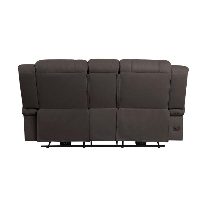 Camryn Power Double Reclining Love Seat With Center Console In Chocolate 9207Chc - 2Pw | Homelegance | Home Elegance USA