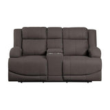 Camryn Power Double Reclining Love Seat With Center Console In Chocolate 9207Chc - 2Pw | Homelegance | Home Elegance USA