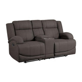 Camryn 3 Piece Double Reclining Living Room Set In Chocolate 9207Chc*3 | Homelegance | Home Elegance USA