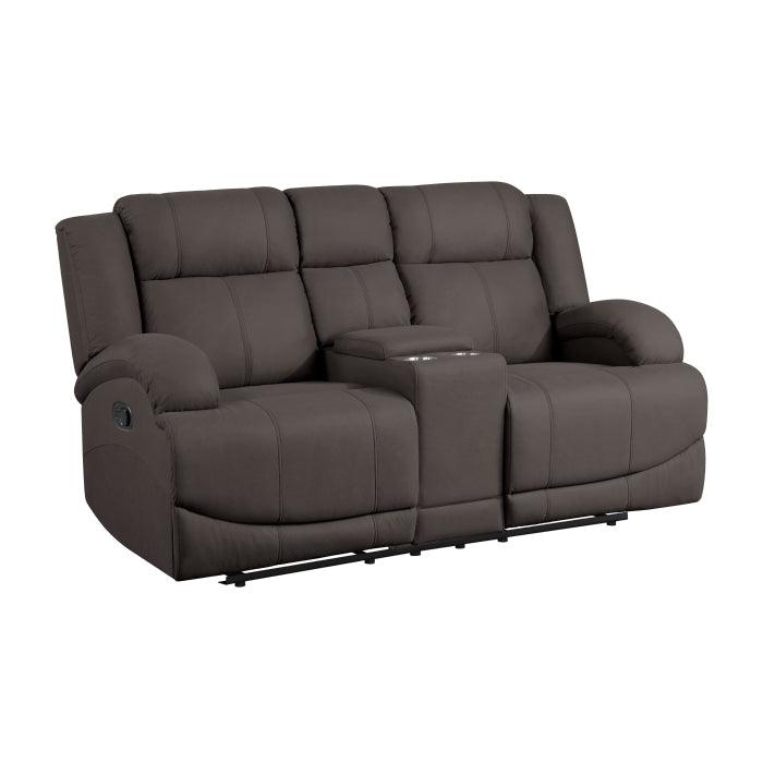 Camryn 2 Piece Double Reclining Sofa Set In Chocolate 9207Chc*2 | Homelegance | Home Elegance USA