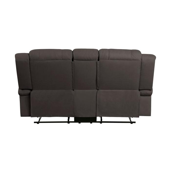 Camryn Double Reclining Loveseat With Center Console In Chocolate 9207Chc - 2 | Homelegance | Home Elegance USA