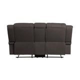 Camryn Double Reclining Loveseat With Center Console In Chocolate 9207Chc - 2 | Homelegance | Home Elegance USA