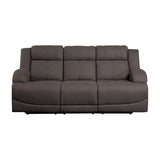 Camryn Power Double Reclining Sofa In Chocolate 9207Chc - 3Pw | Homelegance | Home Elegance USA