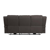 Camryn Power Double Reclining Sofa In Chocolate 9207Chc - 3Pw | Homelegance | Home Elegance USA
