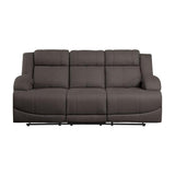 Homelegance - Camryn Double Reclining Sofa In Chocolate - 9207Chc-3