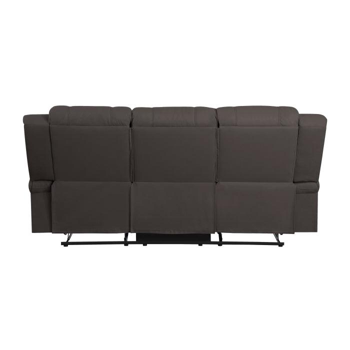 Camryn Double Reclining Sofa In Chocolate 9207Chc - 3 | Homelegance | Home Elegance USA