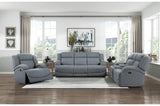 Camryn 3 Piece Reclining Living Room Set In Graphite Blue 9207Gpb*3 | Homelegance | Home Elegance USA