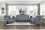 Camryn 3 Piece Power Double Reclining Living Room Set In Graphite Blue 9207Gpb*3Pw | Homelegance | Home Elegance USA