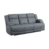 Camryn Power Double Reclining Sofa In Graphite Blue 9207Gpb - 3Pw | Homelegance | Home Elegance USA