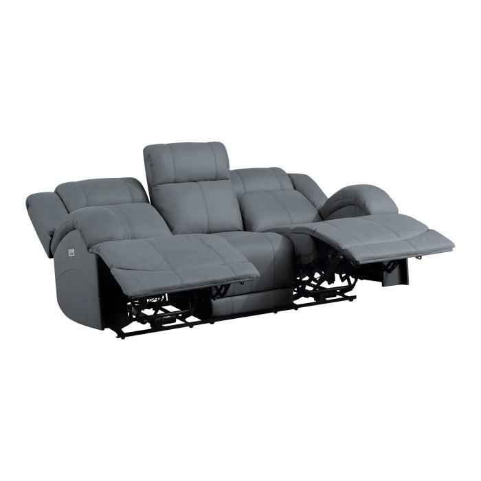 Camryn Power Double Reclining Sofa In Graphite Blue 9207Gpb - 3Pw | Homelegance | Home Elegance USA