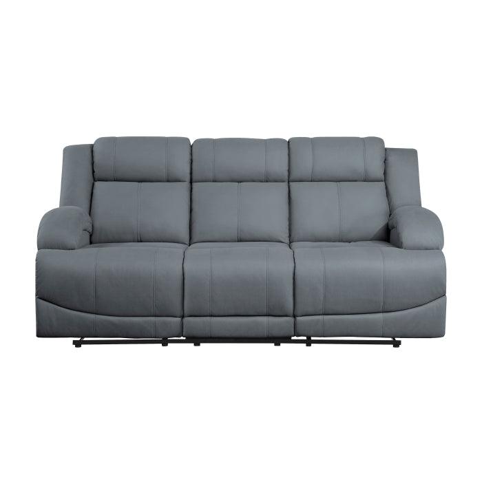 Camryn Double Reclining Sofa In Graphite Blue 9207Gpb - 3 | Homelegance | Home Elegance USA