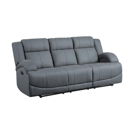 Camryn Double Reclining Sofa In Graphite Blue 9207Gpb - 3 | Homelegance | Home Elegance USA