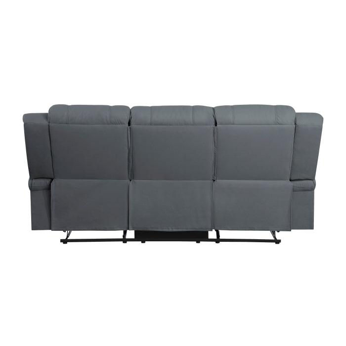 Camryn Double Reclining Sofa In Graphite Blue 9207Gpb - 3 | Homelegance | Home Elegance USA
