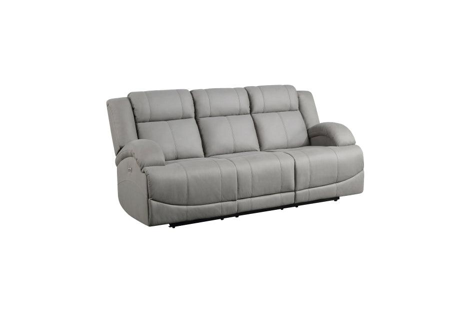 Camryn Power Double Reclining Sofa In Gray 9207Gry - 3Pw | Homelegance | Home Elegance USA