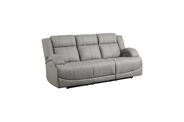 Camryn Power Double Reclining Sofa In Gray 9207Gry - 3Pw | Homelegance | Home Elegance USA