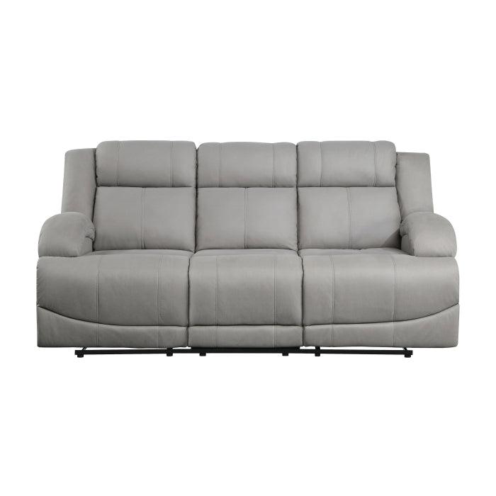 Camryn Double Reclining Sofa In Gray 9207Gry - 3 | Homelegance | Home Elegance USA