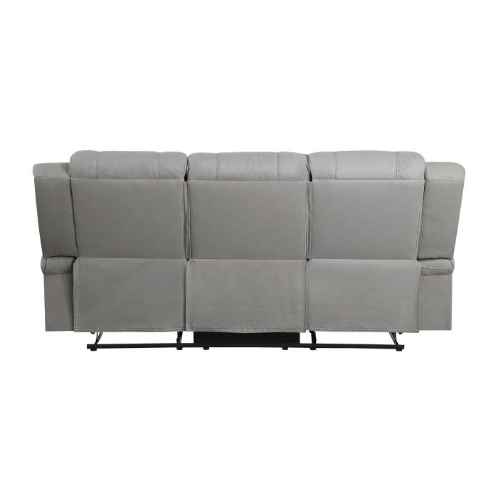 Camryn Double Reclining Sofa In Gray 9207Gry - 3 | Homelegance | Home Elegance USA
