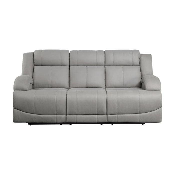 Camryn Power Double Reclining Sofa In Gray 9207Gry - 3Pw | Homelegance | Home Elegance USA