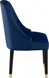 Meridian Furniture - Omni Velvet Dining Chair Set Of 2 In Navy - 923Navy-C