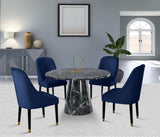 Meridian Furniture - Omni Velvet Dining Chair Set Of 2 In Navy - 923Navy-C