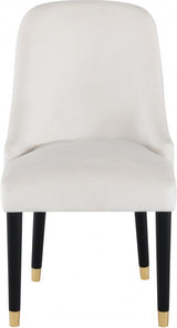 Meridian Furniture - Omni Velvet Dining Chair Set Of 2 In Cream - 923Cream-C