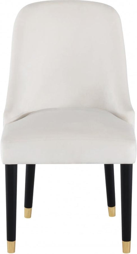 Meridian Furniture - Omni Velvet Dining Chair Set Of 2 In Cream - 923Cream-C