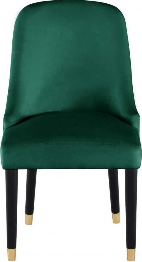 Meridian Furniture - Omni Velvet Dining Chair Set Of 2 In Green - 923Green-C