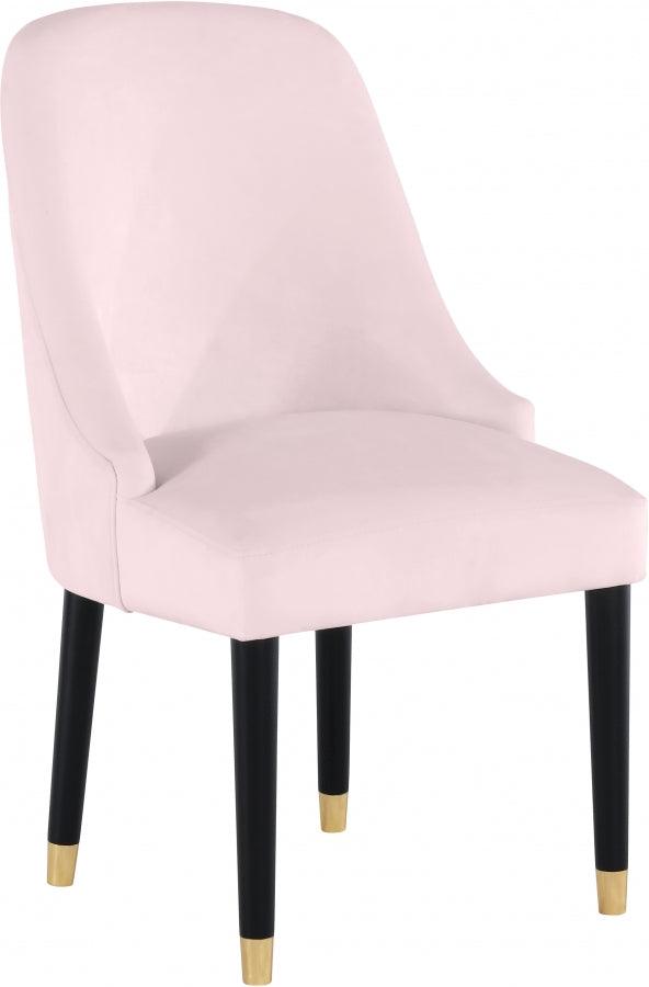 Meridian Furniture - Omni Velvet Dining Chair Set Of 2 In Pink - 923Pink-C