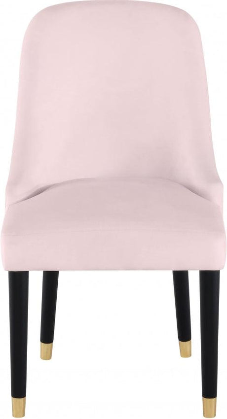 Meridian Furniture - Omni Velvet Dining Chair Set Of 2 In Pink - 923Pink-C