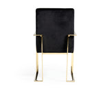 Modrest Fowler Modern Black Velvet Dining Chair - Home Elegance USA