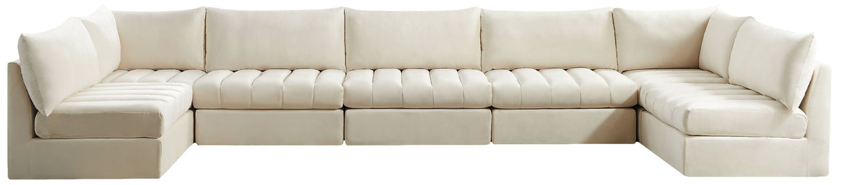 Jacob - Modular Sectional 7 Piece - Cream - Home Elegance USA