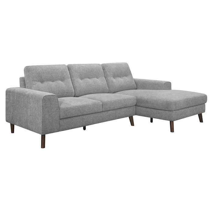 Alexia 2 Piece Sectional With Right Chaise In Gray 9300Gy*Sc | Homelegance | Home Elegance USA