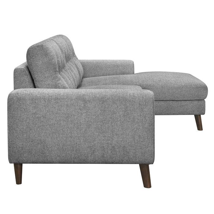 Alexia 2 Piece Sectional With Right Chaise In Gray 9300Gy*Sc | Homelegance | Home Elegance USA