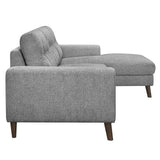Alexia 2 Piece Sectional With Right Chaise In Gray 9300Gy*Sc | Homelegance | Home Elegance USA