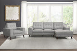 Alexia 2 Piece Sectional With Right Chaise In Gray 9300Gy*Sc | Homelegance | Home Elegance USA