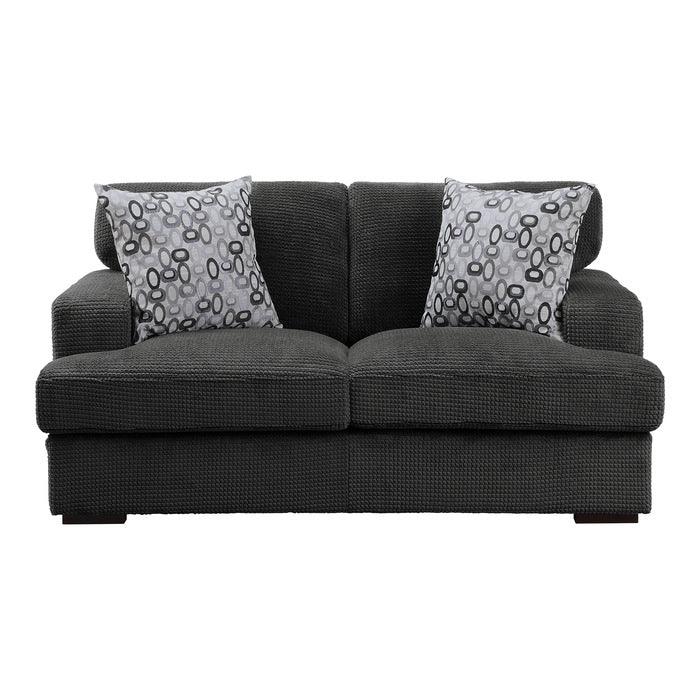 Homelegance - Rivermeade Love Seat In Gray - 9318Cbn-2