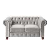 Homelegance - Welwyn Love Seat In Gray - 9326Gy-2